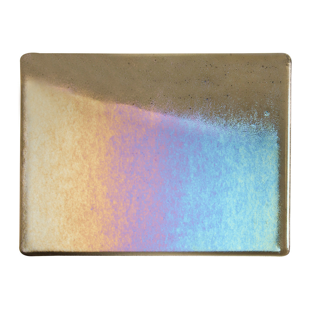 Thin Sheet Glass - 1129-51 Charcoal Gray Iridescent Rainbow - Transparent