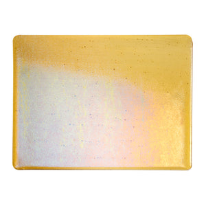 Thin Sheet Glass - Medium Amber Iridescent Rainbow - Transparent