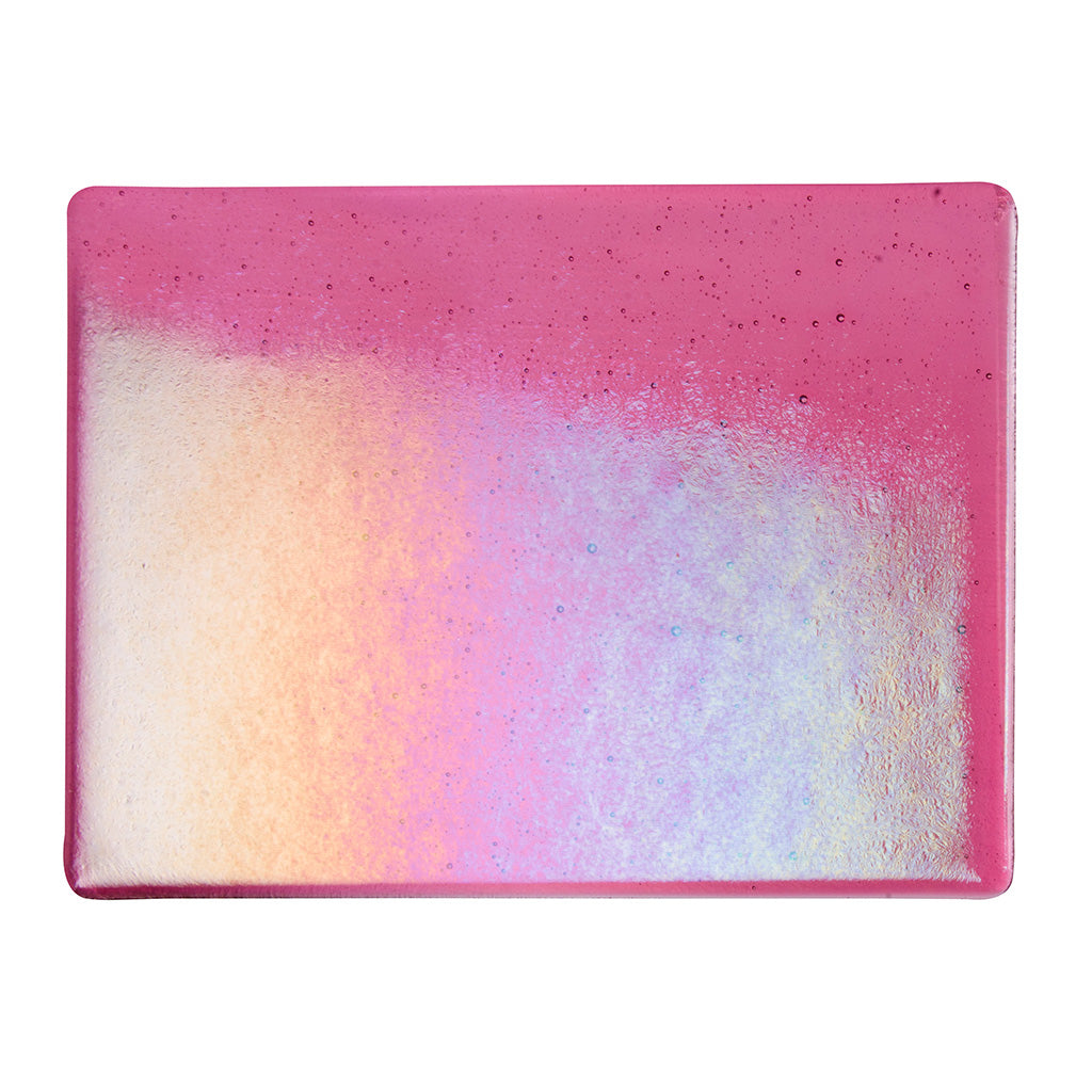 Thin Sheet Glass - Light Pink* Iridescent Rainbow - Transparent