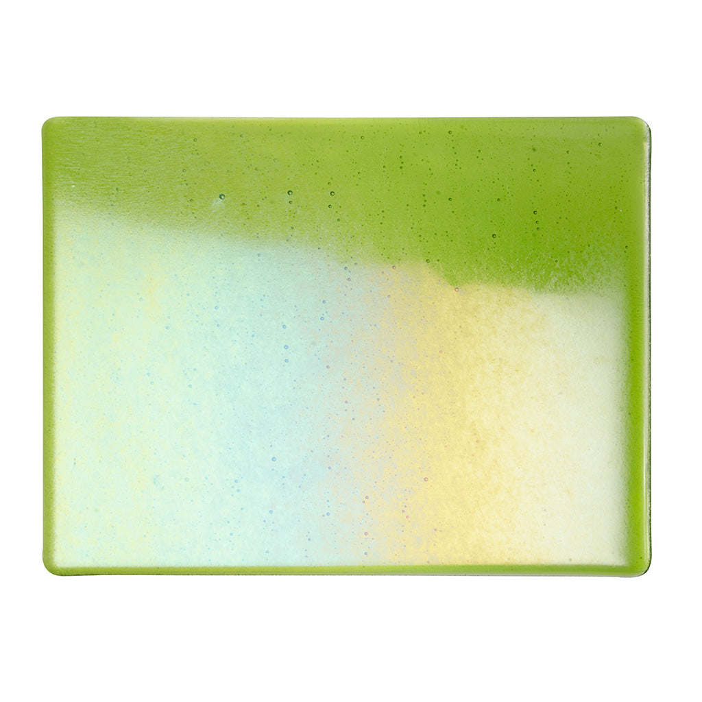 Thin Sheet Glass - 1426-51 Spring Green Iridescent Rainbow - Transparent