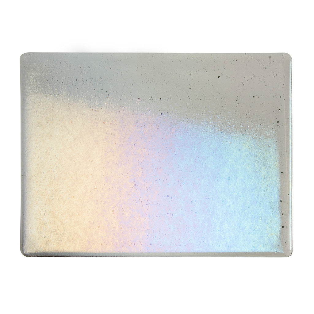Thin Sheet Glass - 1429-51 Light Silver Gray Iridescent Rainbow - Transparent