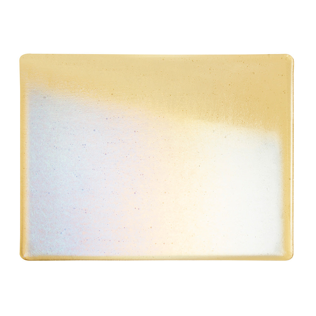 Thin Sheet Glass - 1437-51 Light Amber Iridescent Rainbow - Transparent