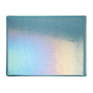 Thin Sheet Glass - 1444-51 Sea Blue Iridescent Rainbow - Transparent