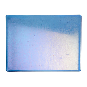 Thin Sheet Glass - 1464-51 True Blue Iridescent Rainbow - Transparent