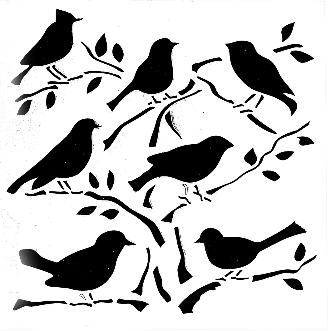 Stencil - Birds