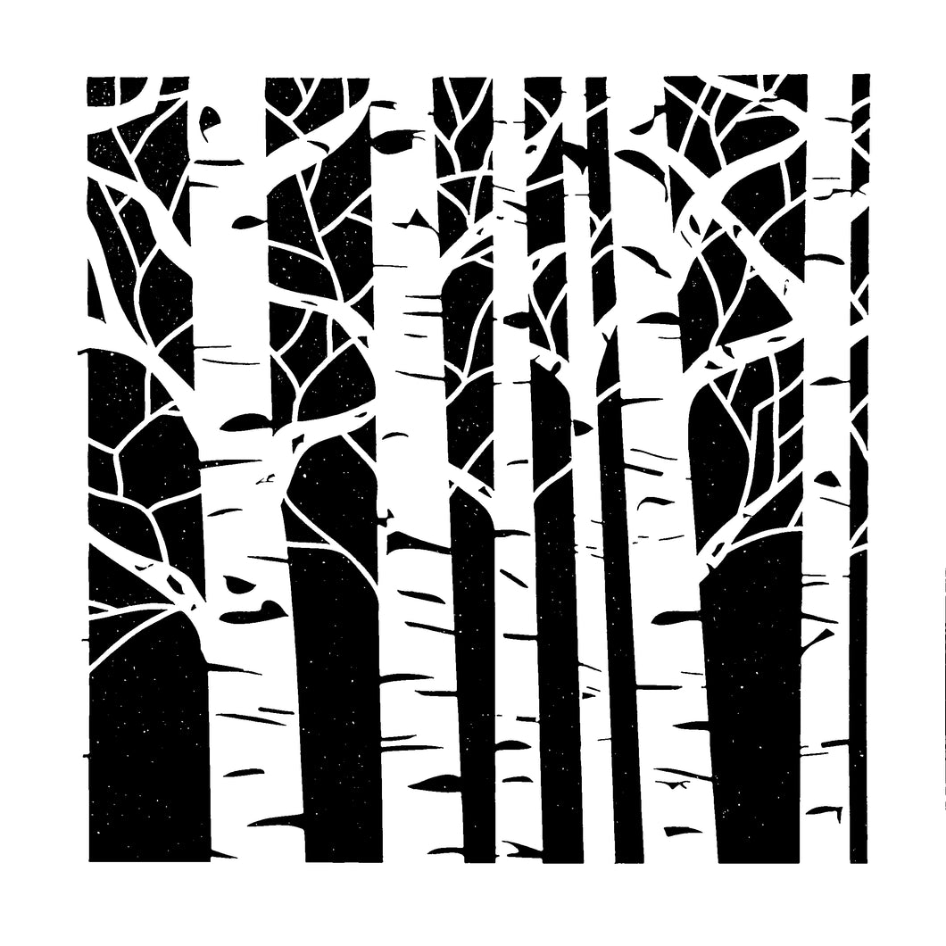 Stencil - Aspen Trees