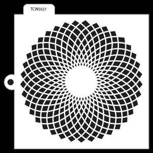 Stencil - Fan Flower