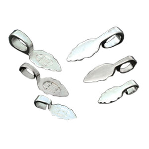 Silver-Plated Leaf Bails - Pack of 25