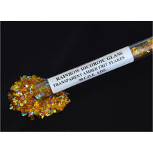 Load image into Gallery viewer, Dichroic Glass Frit Flakes- Rainbow -1 oz Tubes
