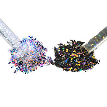 Load image into Gallery viewer, Dichroic Glass Frit Flakes- Rainbow -1 oz Tubes
